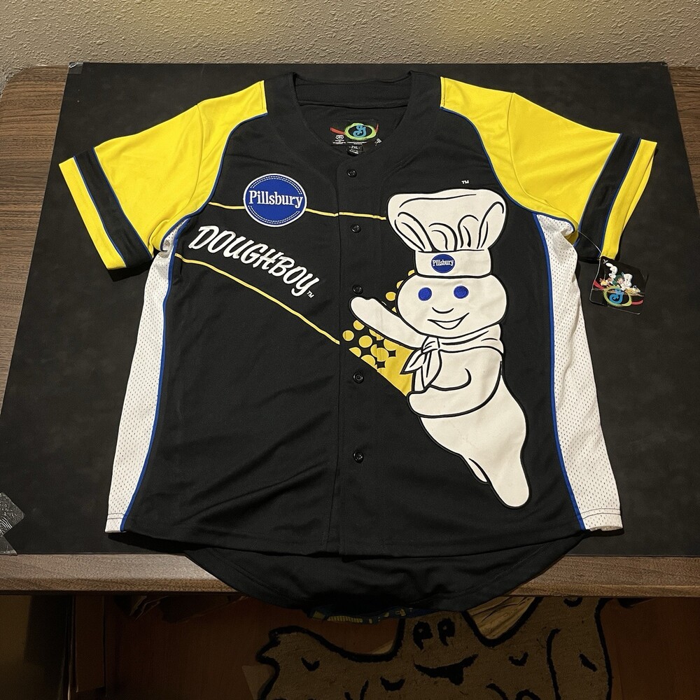 Nascar Jacket Pillsbury Doughboy General Mills Vintage Jeff Hamilton Button Up